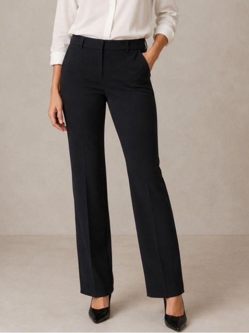 Banana Republic Black Velvet Flared Pants